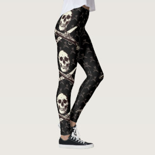 A Pirates Life multiskul_blackwithgree Leggings