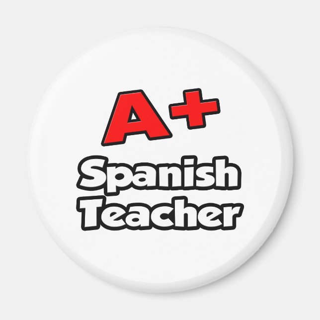 A Plus Spanischer Lehrer Magnet (Vorne)