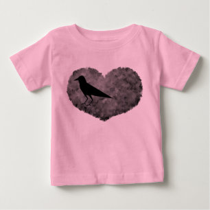 A pointy crow on your tummy baby t-shirt