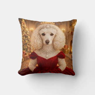 A Poodle Christmas Holiday  Kissen