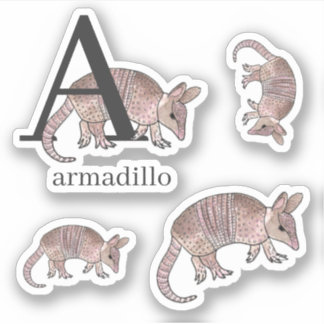 A pour Stickers Armadillo