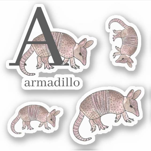 A pour Stickers Armadillo (Devant)
