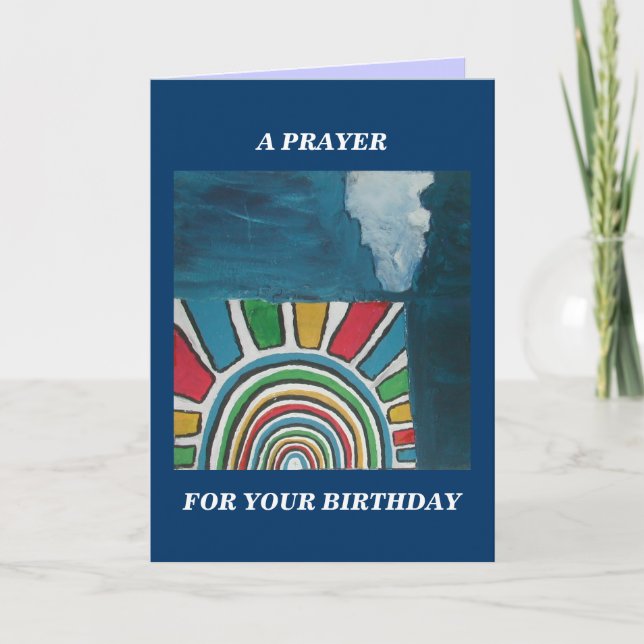 A PRAYER FOR YOUR BIRTHDAY KARTE (Vorderseite)