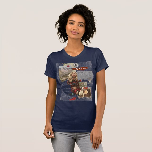 À propos de moi fille T-shirt (Devant entier)