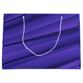 A purple gift bag with a wavy, abstract pattern  große geschenktüte