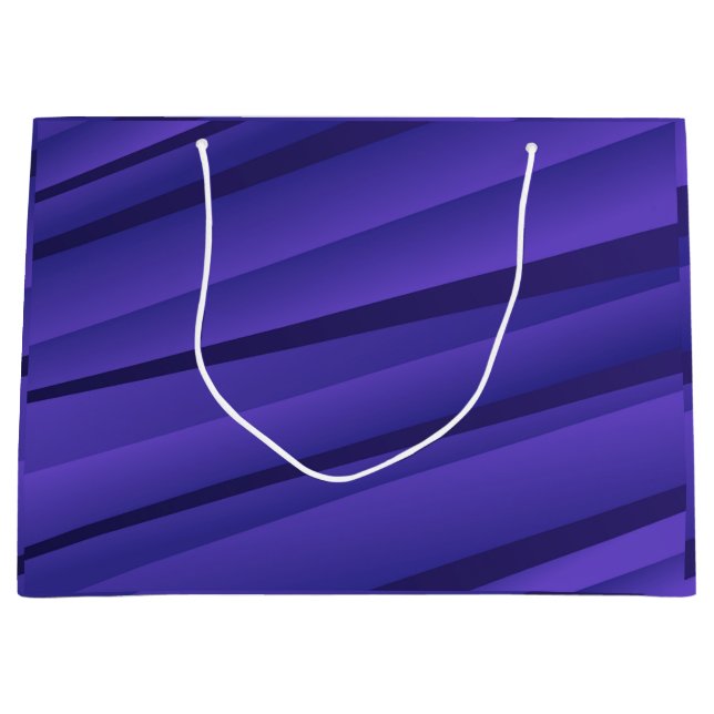 A purple gift bag with a wavy, abstract pattern  große geschenktüte (Vorderseite)