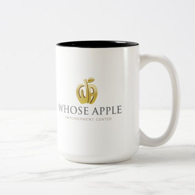 À qui Apple - grande tasse (Droit)