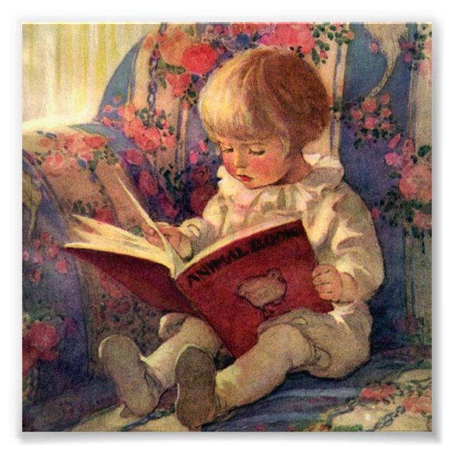 "A Quiet Corner" von Jessie Willcox Smith Fotodruck (Vorne)
