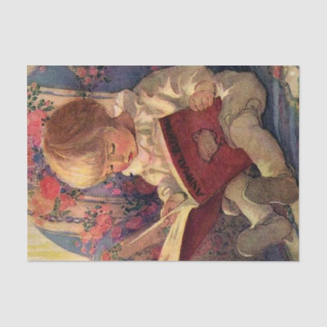 "A Quiet Corner" von Jessie Willcox Smith Seidenpapier (Vorderseite)