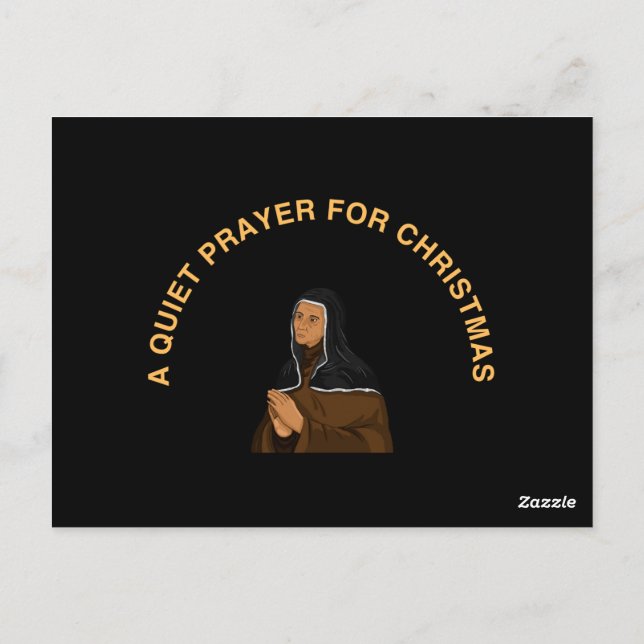 A QUIET PRAYER FOR CHRISTMAS POSTKARTE (Rückseite)