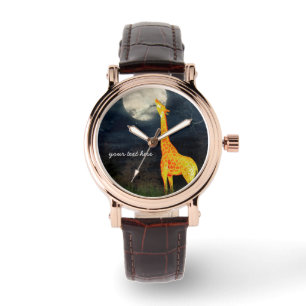 A quoi ressemble la lune ? Montre girafe et lune