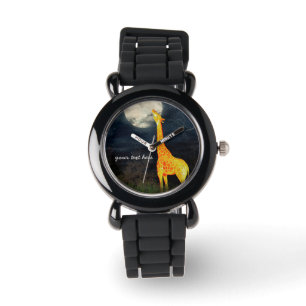 A quoi ressemble la lune ? Montre girafe et lune