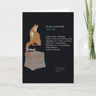 À quoi sert la musique ? Carte de voeux