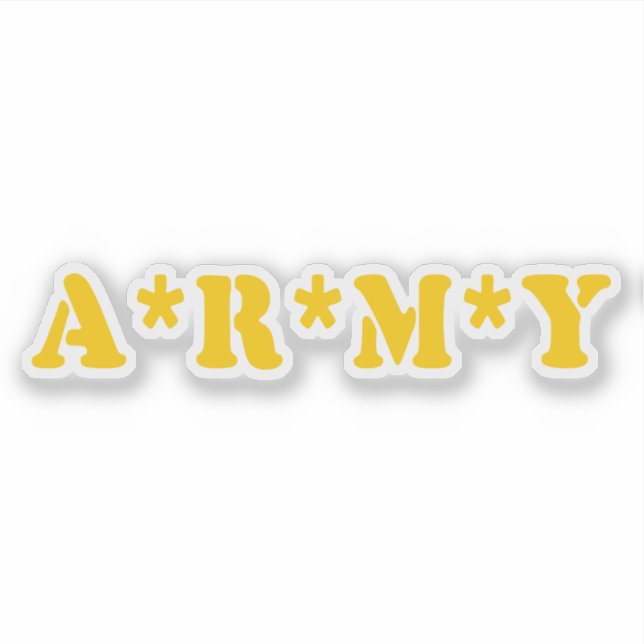 A*R*M*Y AUFKLEBER (Vorderseite)