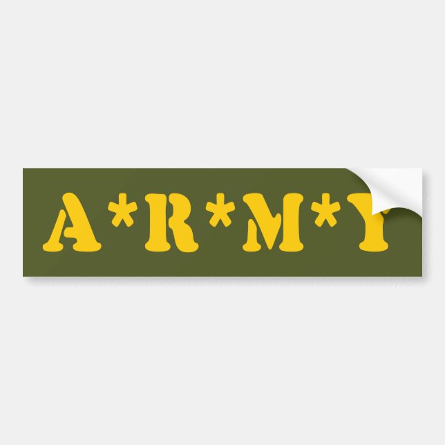 A*R*M*Y AUTOAUFKLEBER (Vorne)