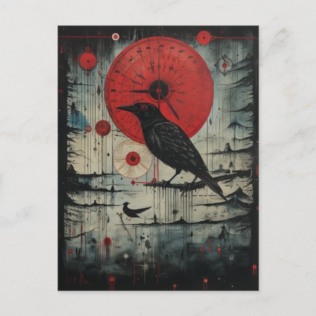 A Raven Postkarte (Vorderseite)