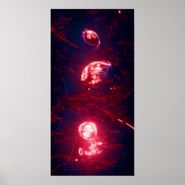 A Red Sphere 56 - A.I. Poster