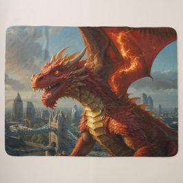 A Red Welsh Dragon Terrorizes London Sherpadecke