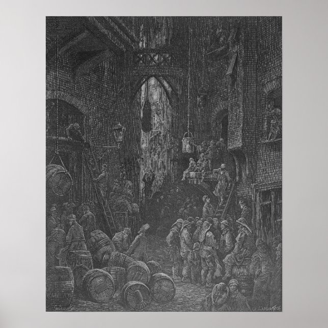A Riverside Street, from 'London, a Poster (Vorne)