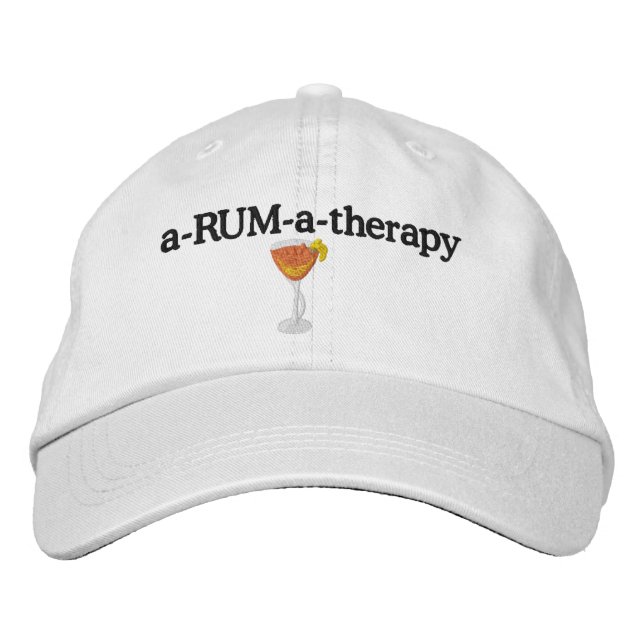 a-RUM-a-thérapie Orange Rum Blossom Casquette (Devant)