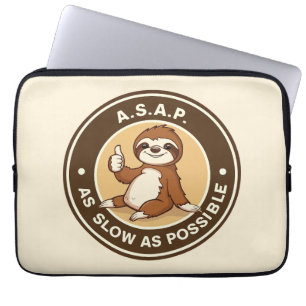 A.S.A.P So langsam wie möglich Faultier Laptopschutzhülle