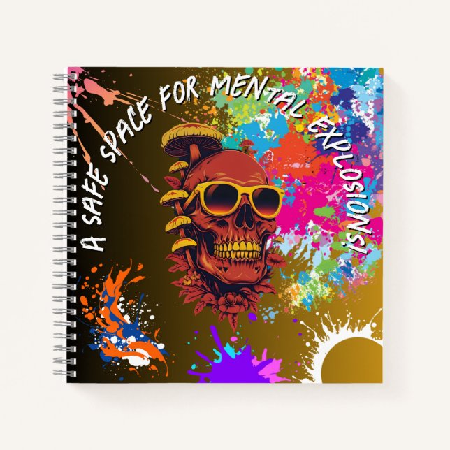 A safe space for mental explosions. notizbuch (Vorderseite)