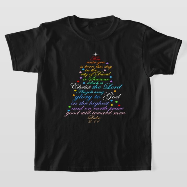 A Savior is Born Luke 2-11 Christmas Tree Shirts (Ablage )