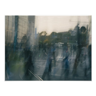 A scene from a Japanese castle town Fotodruck