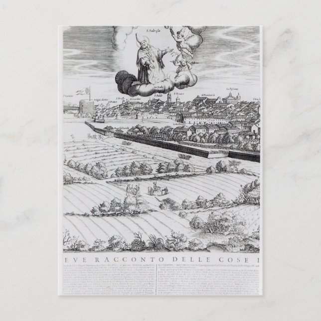 A Section of a Map of Mailand, 1640 Postkarte (Vorderseite)
