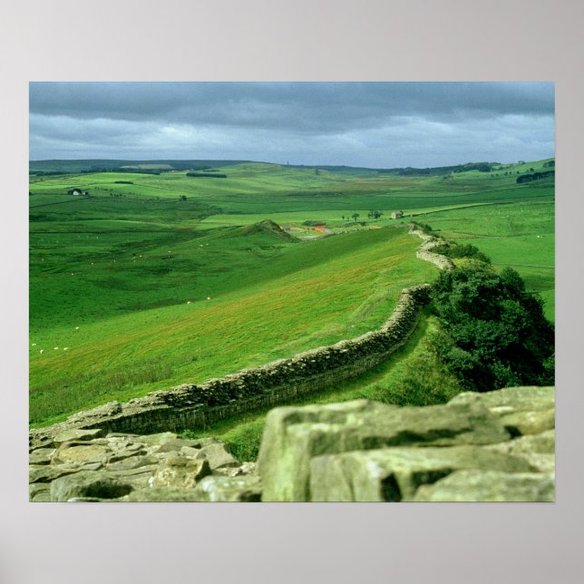 A Sektion of Hadrian's Wall, 2nd Century AD Poster (Vorne)