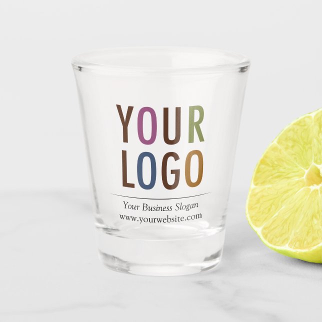 A Shot 1,5 oz de verre de tir personnalisé avec votre log (Devant)
