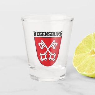 A Shot Armoiries de Ratisbonne, Allemagne en verre abattu