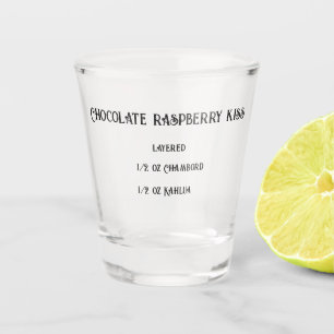 A Shot Baiser de framboise chocolat nouveauté verre abatt