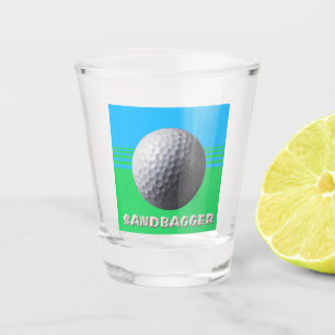 A Shot Bal de golf Sandbagger verre abattu