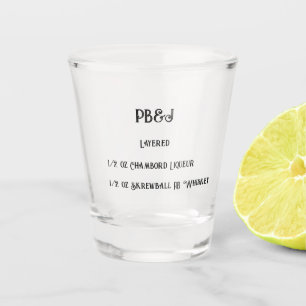 A Shot Beurre d'arachide et verre de crème glacée de gelé