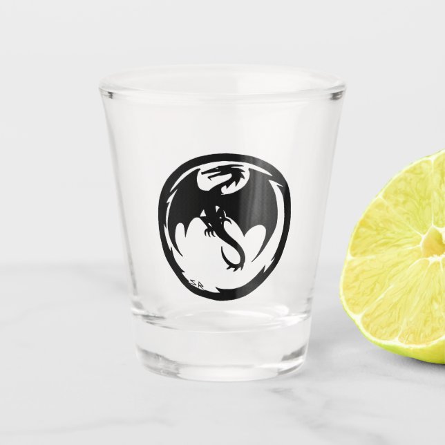 A Shot Black Dragon verre tourné (Devant)