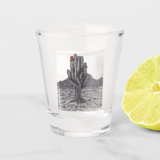 A Shot Cactus Saguaro en stylo et en verre d'encre