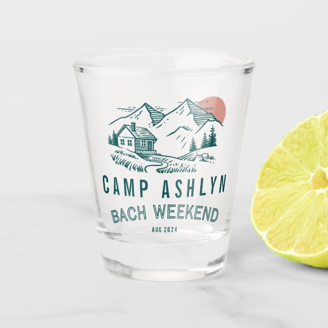 A Shot Camp Bachelorette Verre Cabine (Devant)