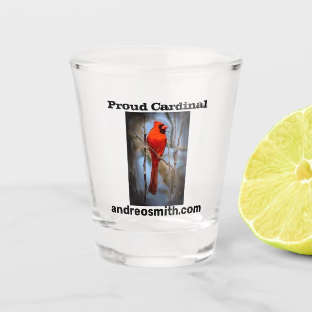 A Shot Cardinal fière - Verre frappé (Devant)