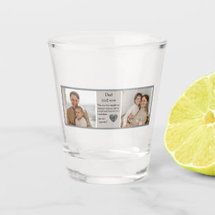 A Shot Collage personnalisé photo Verre de tir pour pap