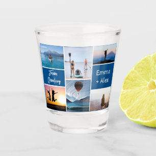 A Shot Collage photo d'aventure personnalisé Verre de tir