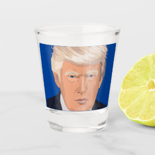 A SHOT DONALD TRUMP TIRE VERRE