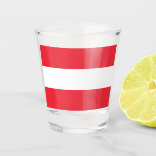A Shot Drapeau autrichien (Autriche) Verre de tir