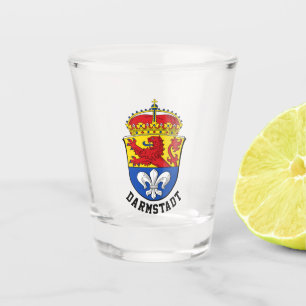 A Shot Drapeau de Darmstadt, Allemagne en verre abattu