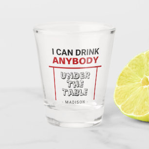 A Shot Drôle nom personnalisé verre tourné