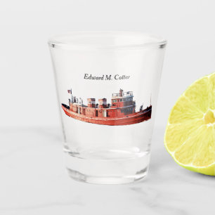 A Shot Edward M. Cotter en verre abattu