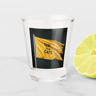 A Shot En haut des chats en verre