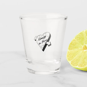 A Shot fou en verre photo d'amour