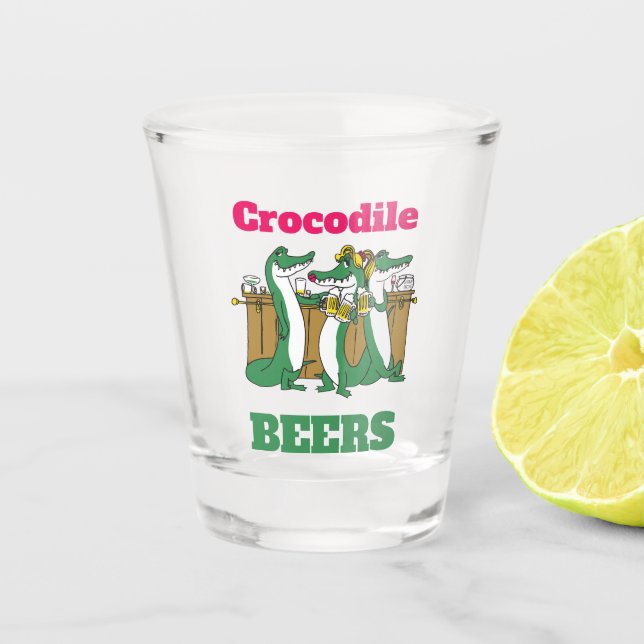 A Shot FUNNY ! Bières crocodiles en verre abattu (Devant)