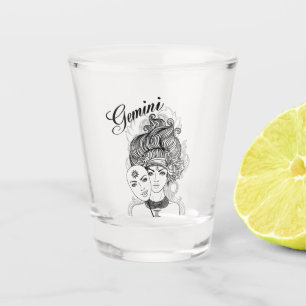 A Shot Gemini Masqué Lady Zodiac Verre